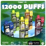 「TISIC 貓咪一次性電子煙 12000口超長續航｜台灣專賣 無焦油健康電子煙 隨行解癮 口感純正」