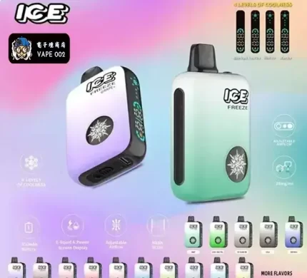 【15款口味全球首款涼感設計】ICE 10000 Puffs一次性電子煙正品現貨|20ml煙油大容量