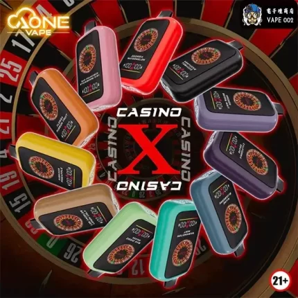 【11種口味】AONE VAPE – CasinoX 賭場一次性電子煙|13W/18W雙模式-16000口／8000口|RGB互動轉盤