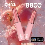 【蜜桃口味】CHILL 拋棄式電子菸 8800口_8mL大容量煙油  一次性免充電 台灣現貨