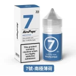 7號-南極薄荷-Airscream英國氣泡313系列數字煙油（30ml_40mg）