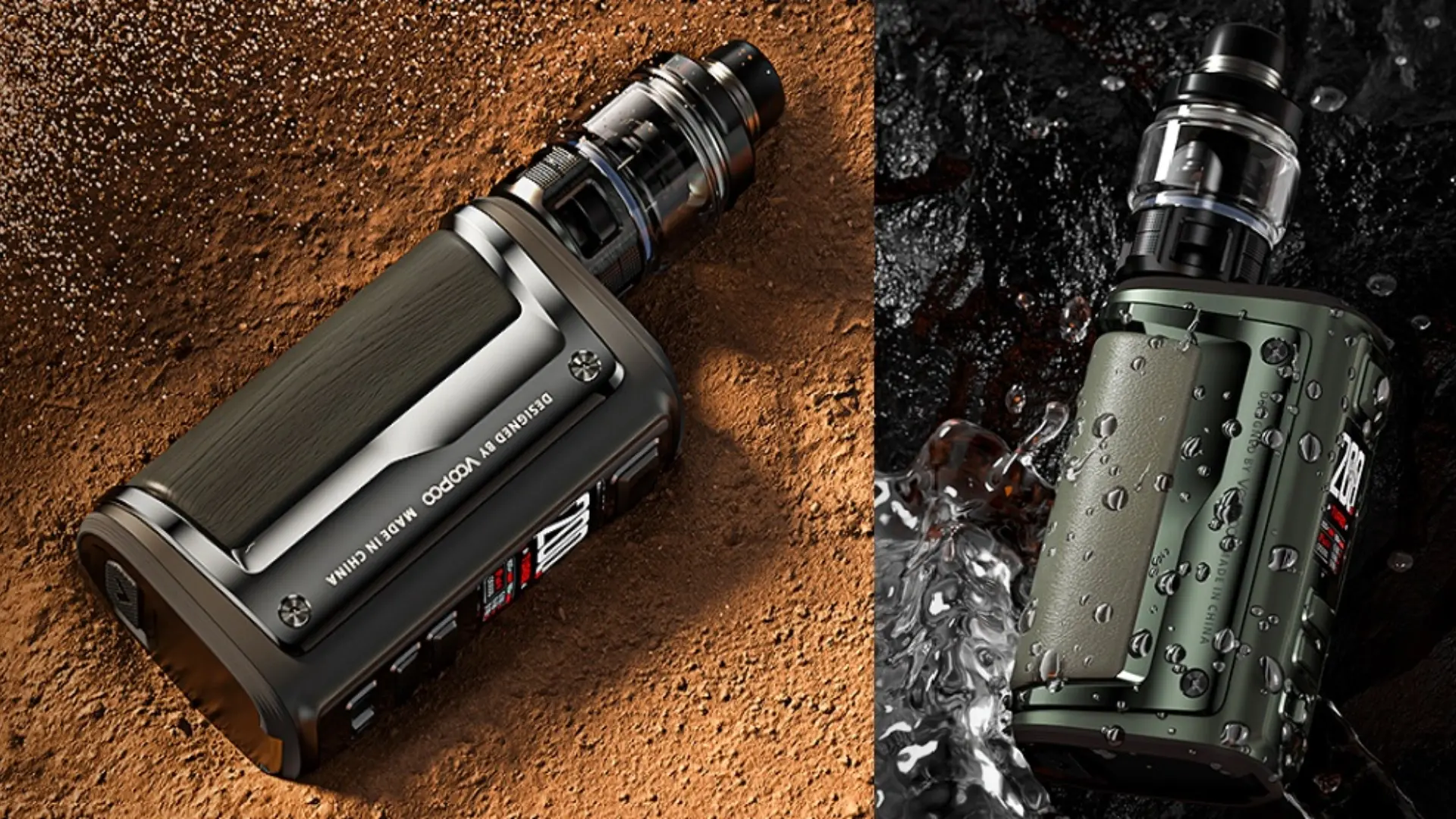 【VOOPOO ARGUS GT II 200W 阿格斯電子煙主機】IP68級三防：GT 2電子煙 主機具備防水、防塵、防摔設計