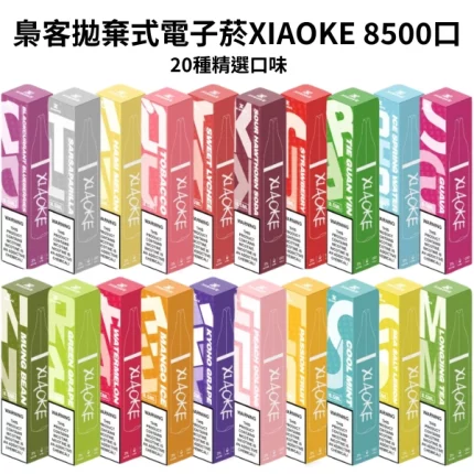 梟客拋棄式電子菸XIAOKE 8500口-20種精選口味